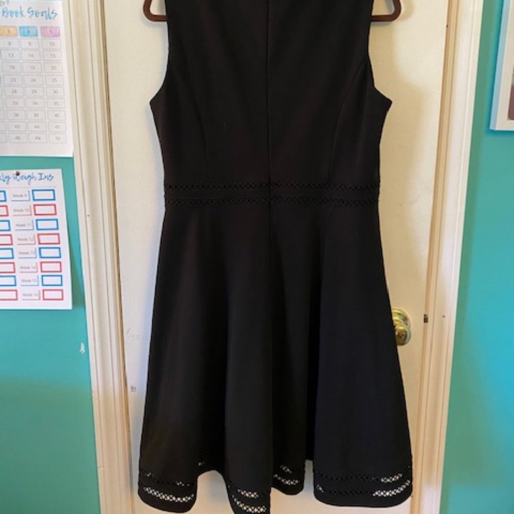 Calvin Klein Illusion Skirt Black Dress - 14